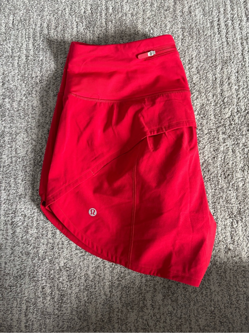 lululemon athletica speed up short in red